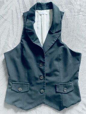 PROMOD Black Button Front Vest